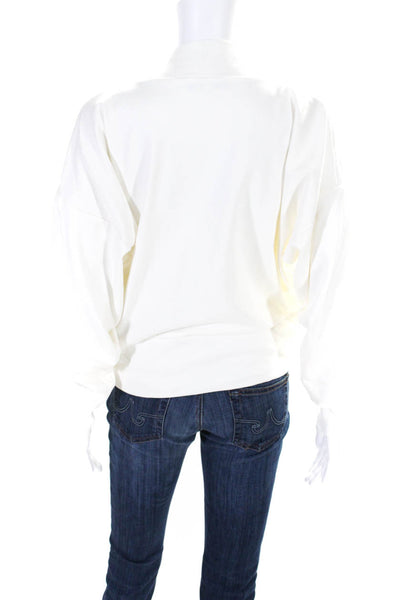 Kimberly Taylor Womens Long Sleeves Pullover V Neck Sweater White Size Medium