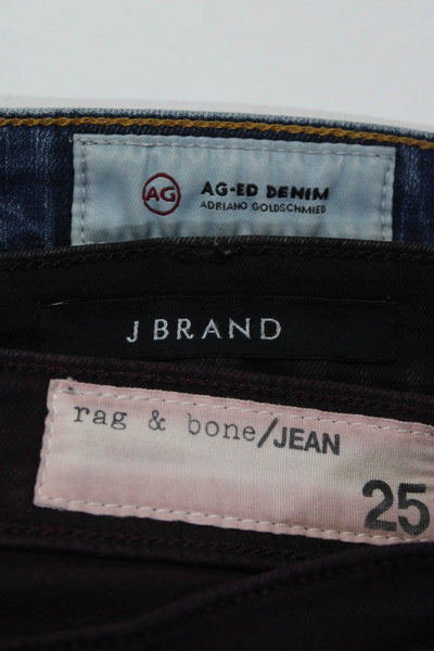 AG Adriano Goldschmied Rag & Bone J Brand Womens Pants Blue Size 25 26 Lot 3