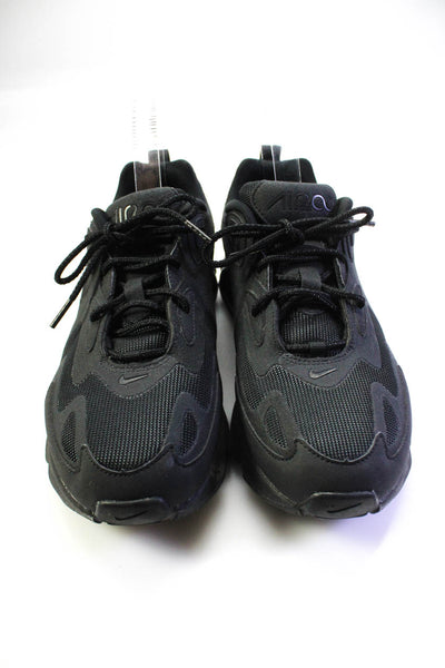 Nike Women's Round Toe Lace Up Rubber Sole Running Sneakers Black Size 8.5
