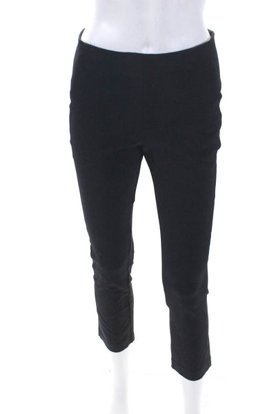 Veronica Beard Womens Back Zipped Slim Straight Slip-On Dress Pants Black Size 6