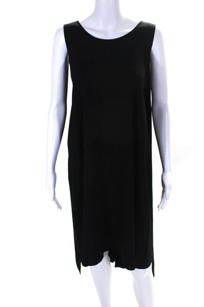 Hotel Particulier Womens Sleeveless Cape Back Dress Black Size Extra Large