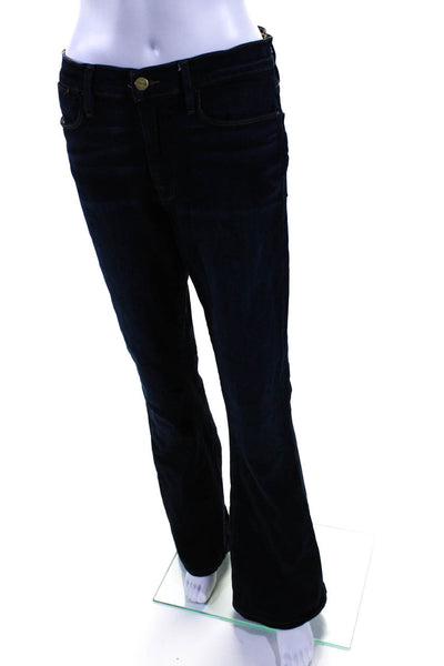 Frame Womens Blue Cotton Medium Wash High Rise Flare Leg Jeans Size 31