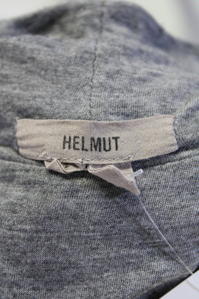 Helmut Womens Sleeveless Cowl Neck Knit Sheath Dress Gray Size Petite