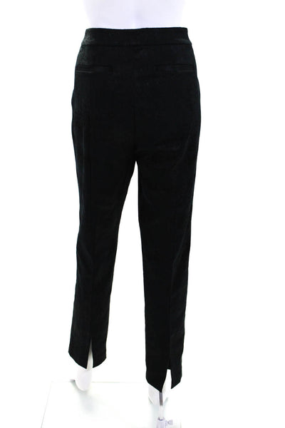 Eileen Fisher Womens Side ZIp High Rise Pleated Trouser Pants Black Size 10