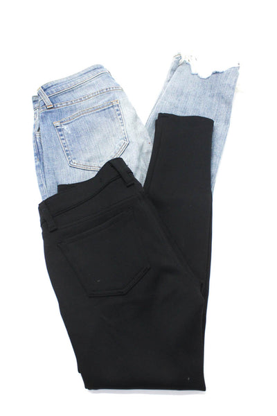 L'Agence J Brand Womens Distress Button Straight Jeans Pants Blue Size 26 Lot 2