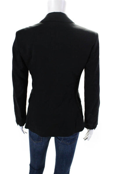 Belstaff Womens Cotton Collared Long Sleeve Buttoned Blazer Black Size EUR40