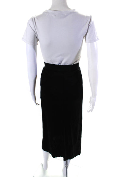 By Malene Birger Womens Ruched Pull On Maxi Skirt Black Size Small