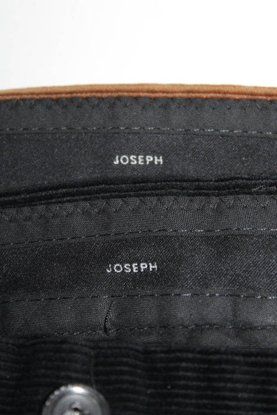 Joseph Women's Button Closure Straight Leg Corduroy Pant Black Size 36 Lot 2