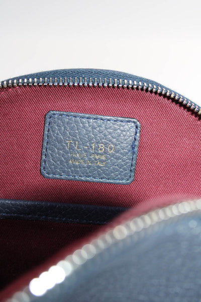 TL-180 Womens Navy Blue Zip Circular Small Shoulder Bag Handbag