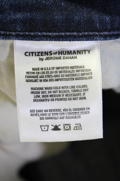 Citizens of Humanity Current/Elliott Womens Straight Leg Pants Blue 27 Lot 2