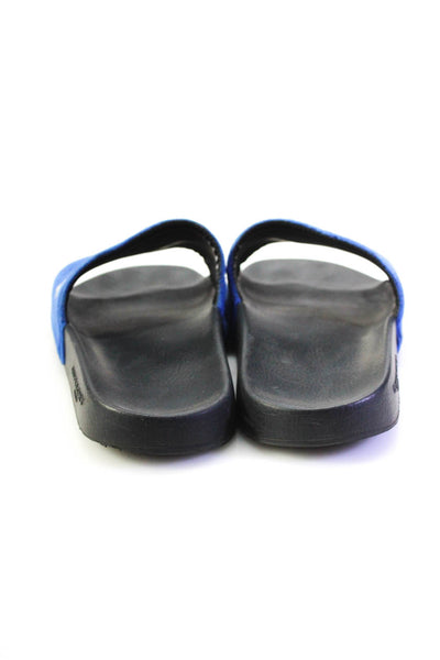 Givenchy Womens Slide On Pool Sandals Blue White Size 40 10