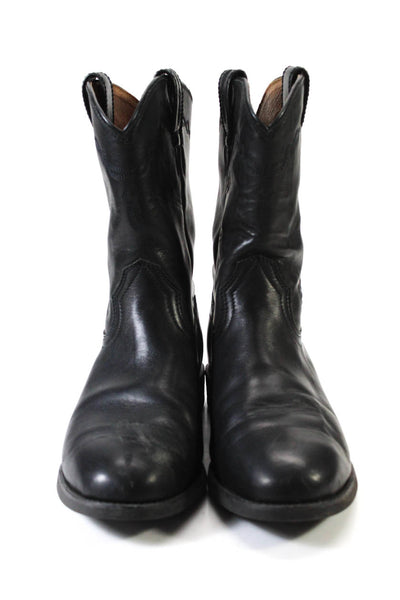 Ariat Mens Black Leather Western Cowboy Boots Shoes Size 11EE