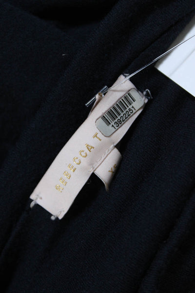 Rebecca Taylor Womens Sleeveless Mock Neck Knit Top Navy Blue Size Extra Small