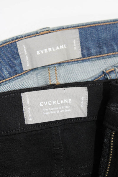 Everlane Women's High Waist Five Pocket Medium Wash Skinny Pant Size 24 Lot 2