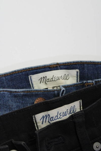 Madewell Women's Midrise Five Pockets Skinny Denim Pant Black Size 24 Lot 2