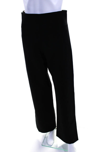 Solace London Womens High Waist Side Split Straight Leg Pants Black Size 6