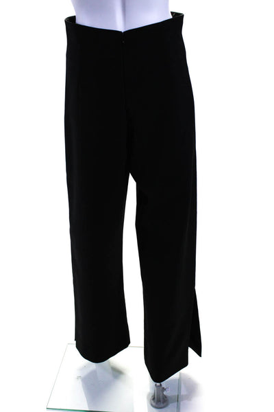 Solace London Womens High Waist Side Split Straight Leg Pants Black Size 6