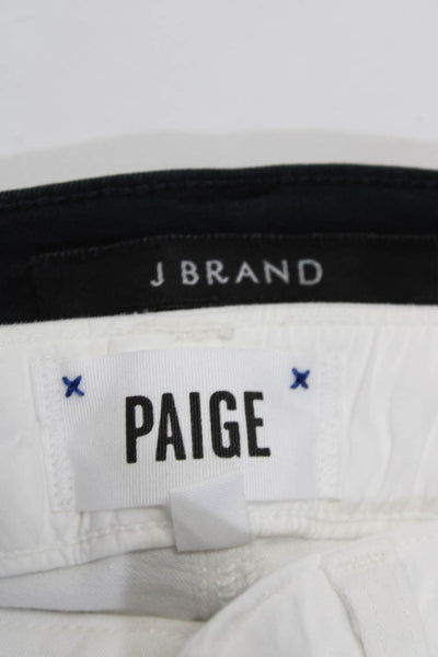 Paige Women's High Waist Five Pockets Skinny Denim Pant White Size 25 Lot 2