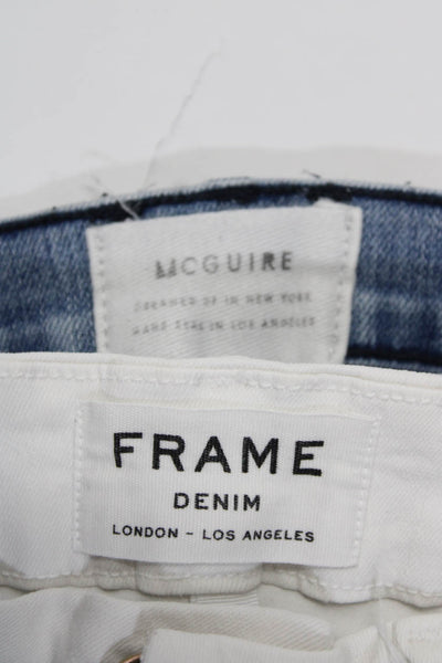Frame Women's Midrise Five Pockets Bootcut Denim Pant White Size 25 Lot 2