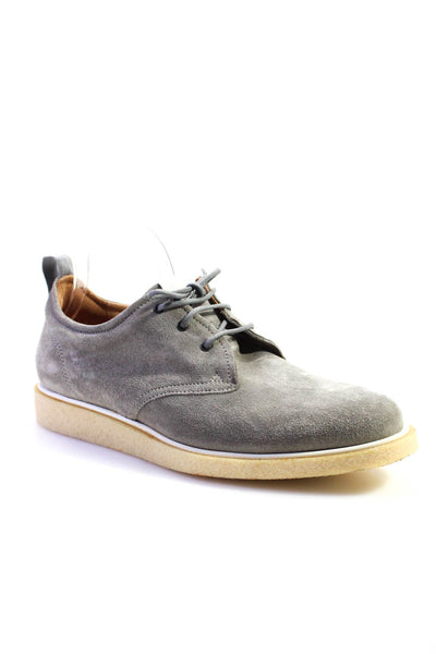 Rag & Bone Mens Suede Lace Up Loafers Dress Sneakers Light Gray Size 44 14