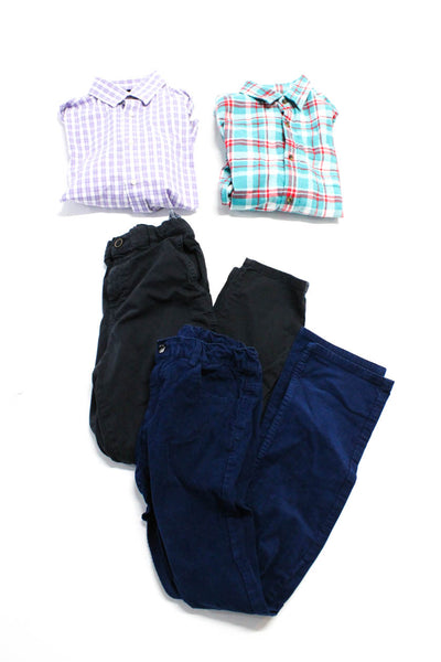 Jacadi Zara Crewcuts Boys Dress Shirts Pants Blue Size 12 11 Lot 4