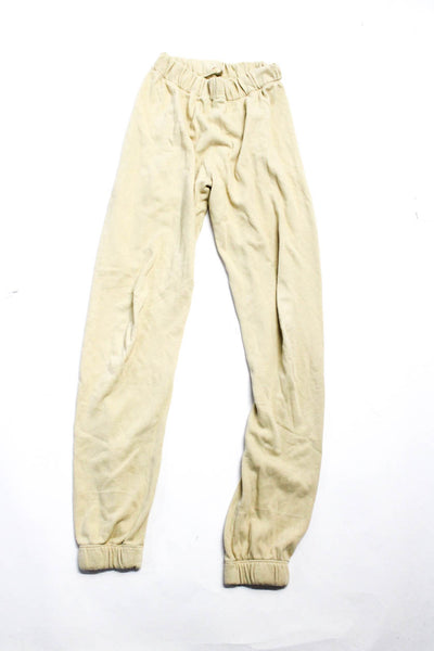 Donni Tsubi Womens Sweatpants Muse Ripped Jeans Yellow Blue Size 1 24 Lot 2