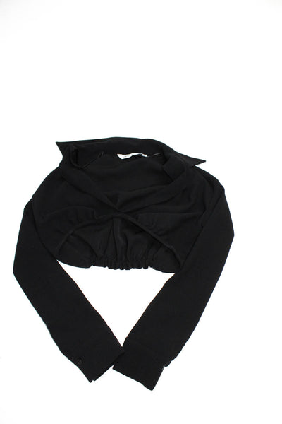 Zara Womens Blouses Cardigan Sweater Black Brown Size Extra Small Medium Lot 3