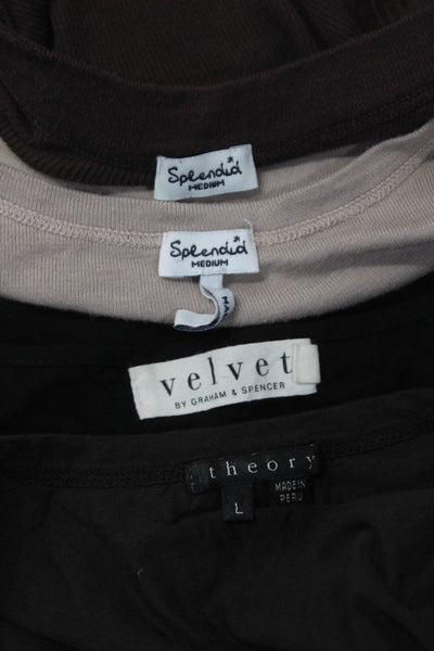 Velvet Splendid Theory Womens Studded Sleeveless Top Black Size M L Lot 4