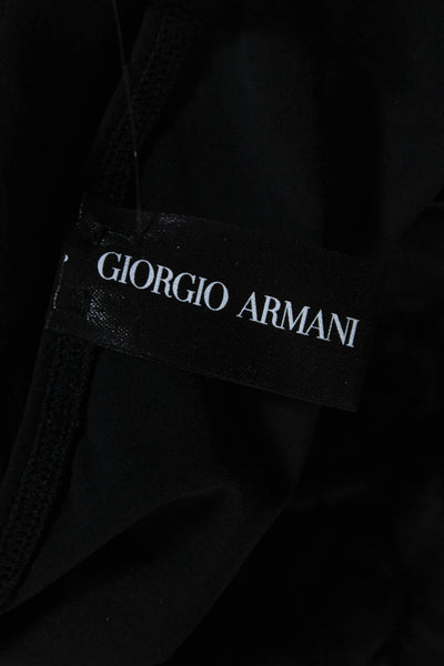 Giorgio Armani Womens Scoop Neck Stretch Tank Top Black Size L