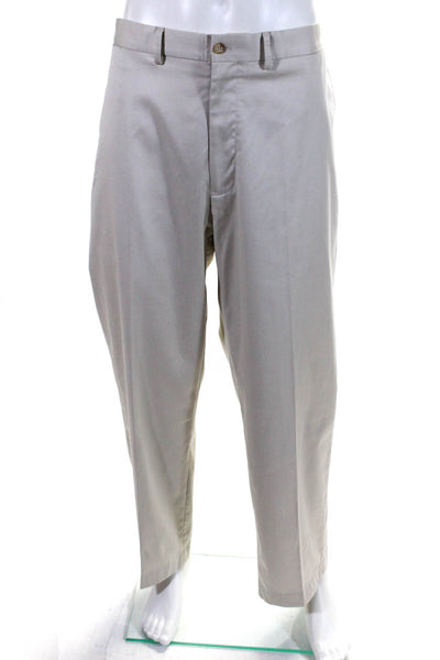 Polo Golf Ralph Lauren Mens Cotton Flat Front Casual Pants Beige Size 40