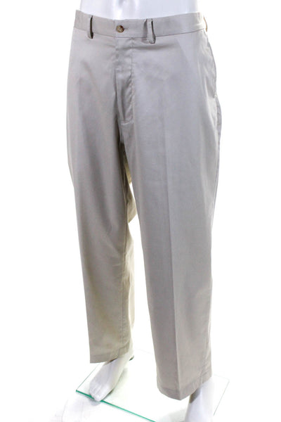 Polo Golf Ralph Lauren Mens Cotton Flat Front Casual Pants Beige Size 40