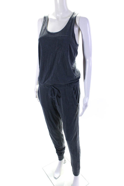 Sundry Womens Scoop Neck Sleeveless One Piece Jumpsuit Light Gray Size 1