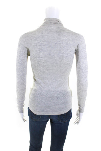 CO OP Barneys New York Womens Long Sleeve Turtleneck Sweatshirt Gray Size XS