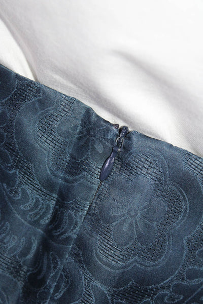 Isabel Marant Womens Silk Tiered Pleated Mini Skirt Blue Size 36