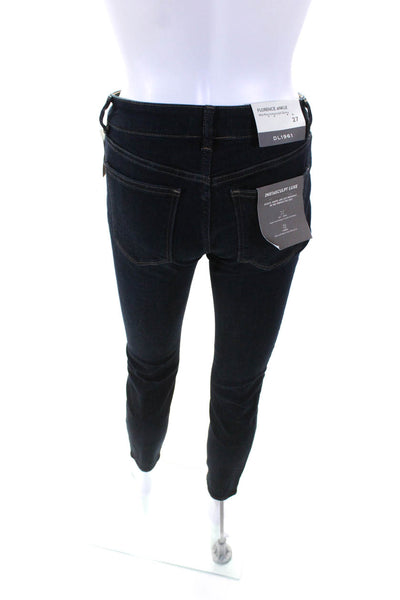 DL1961 Women's Midrise Five Pockets Dark Wash Skinny Denim Pant Size 27
