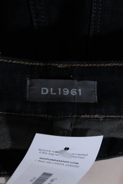 DL1961 Women's Midrise Five Pockets Dark Wash Skinny Denim Pant Size 27