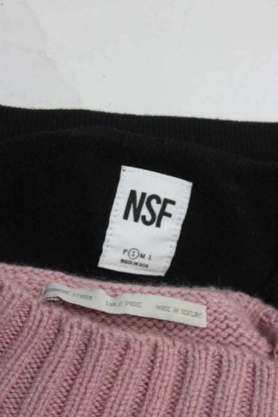 NSF Cashmere Studio Womens Pullover Sweatshirt Sweater Black Size 2 S Lot 2