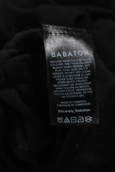 Babaton Women's Round Neck Sleeveless T-Shirt Mini Dress Black Size 2XS