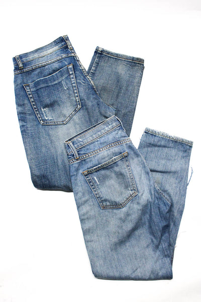 One by One Teaspoon GRLFRND Womens Naomi Straight Leg Jeans Blue 26 27 Lot 2