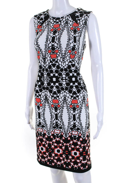 Taylor Women's Round Neck Sleeveless A-Line Midi Dress Multicolor Size 10