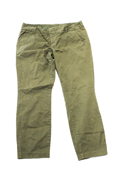 J Crew Womens City Fit Waverly Chino Pants Gray Green Size 14 Lot 2