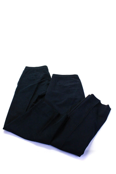 J Crew Womens Cotton Hook & Eye Straight Leg Dress Pants Navy Size 4 Lot 2