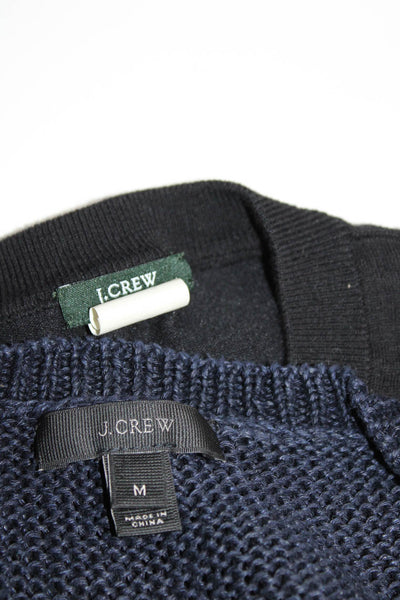 J Crew Womens Sweaters Navy Blue Black Size Medium Extra Large Lot 2