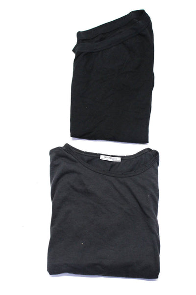 Dorit Sharon Zara Trafaluc Womens One Shoulder Short Sleeve T Shirt Medium Lot 2