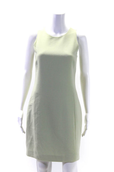 Luca Luca Women's Round Neck Sleeveless Aline Midi Dress Mint Green Size 42