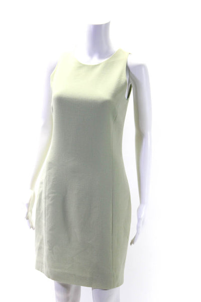 Luca Luca Women's Round Neck Sleeveless Aline Midi Dress Mint Green Size 42