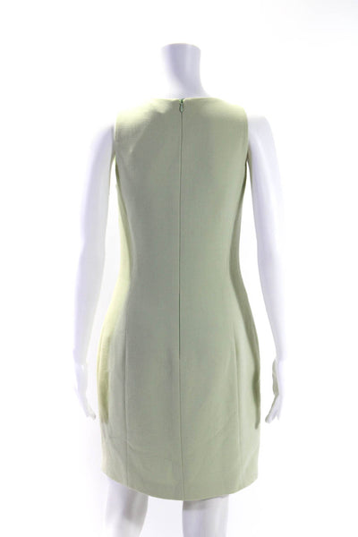 Luca Luca Women's Round Neck Sleeveless Aline Midi Dress Mint Green Size 42