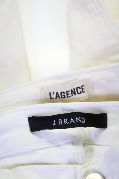 J Brand L'Agence Womens Cropped Rail Margot Skinny Leg Jeans Size 26 27 Lot 2