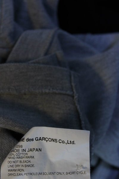 Play Comme Des Garcons Men's Short Sleeves Collared Polo Shirt Gray Size M