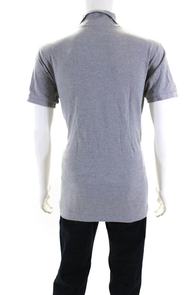 Play Comme Des Garcons Men's Collared Short Sleeves Polo Shirt Gray Size XL